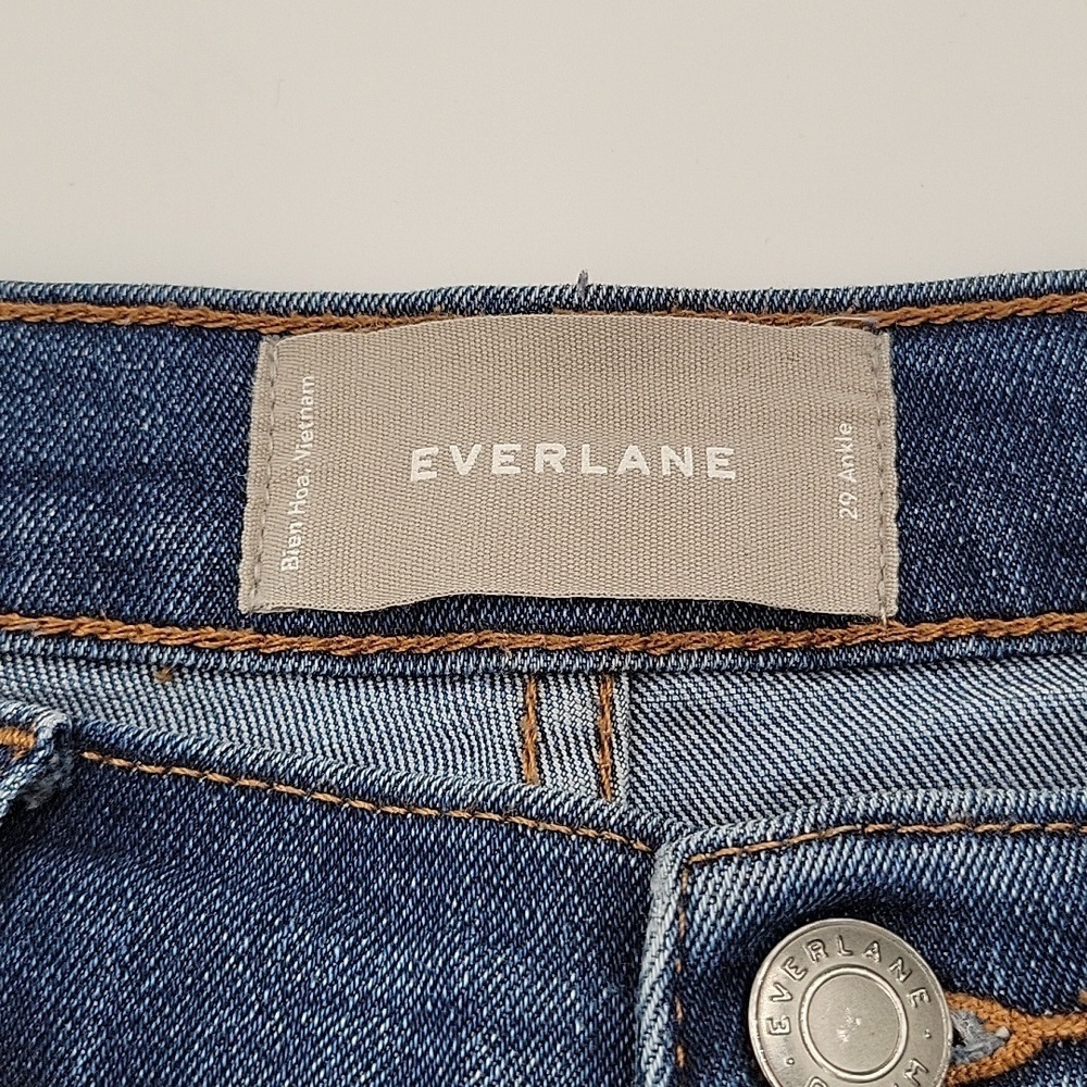 Everlane mid rise ankle blue jeans women's sz 29 - Picture 3 of 4